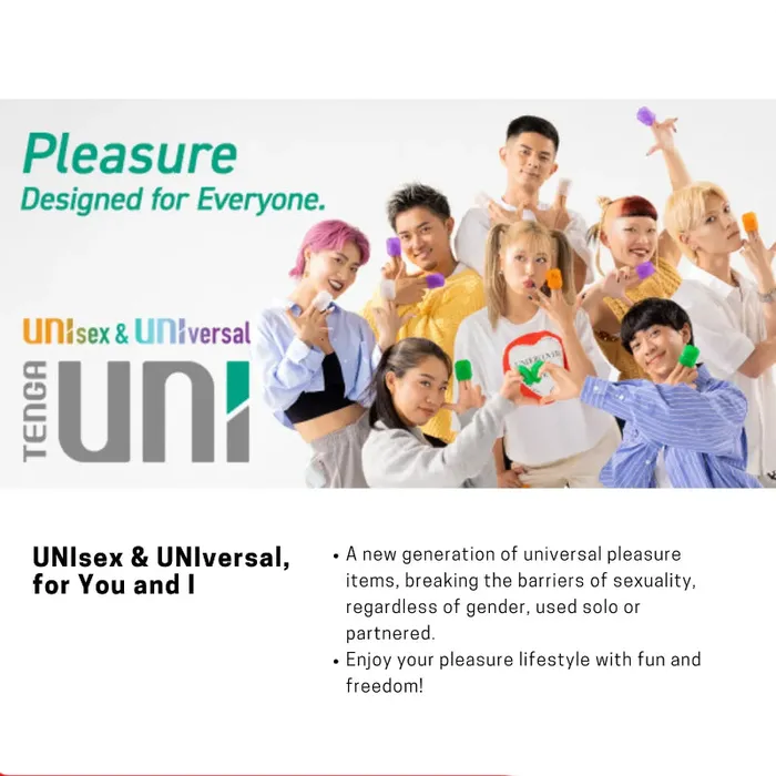 Male Sex Toys Tenga Uni Unisex Universal Masturbator for Men and Women Emerald FRISKY BUSINESS SG