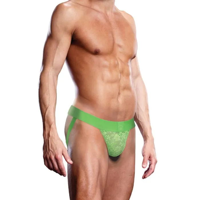 Prowler Lace Jock Strap Neon Green Prowler Female Sex Toys