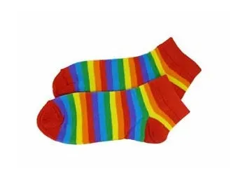 Rainbow Ankle Socks Traveling Tickle Trunk Anal