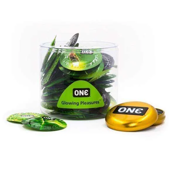 Vibrators ONE Glowing Pleasures Condoms Bulk Each One Vibrators ONE Glowing Pleasures Condoms Bulk Each One