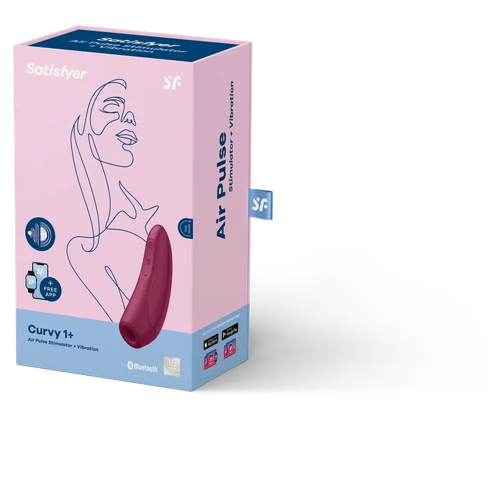 Vibrators Satisfyer Satisfyer Curvy App Controlled Vibrator ORGASM GUARANTEE