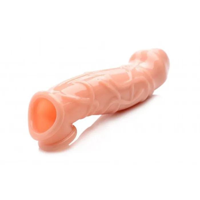 XR Brands Male Sex Toys Size Matters 2 Flesh Penis Extender Sleeve
