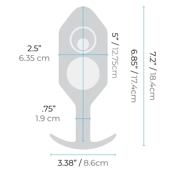 Anal bVibe bVibe Weighted Snug Plug 7 590 Grams
