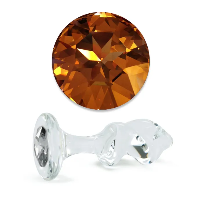 Anal Gold Crystal MiniTwist Plug CrystalDelights