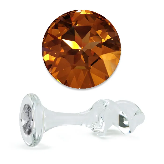 Anal Gold Crystal MiniTwist Plug CrystalDelights
