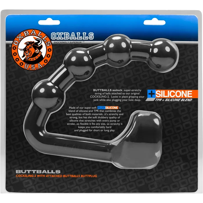 Anal Oxballs Oxballs Buttballs AssLock Cocksling Black Ice