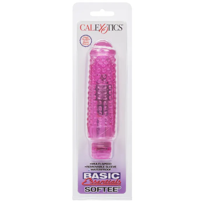 Basic Essentials Softee Sleeved Vibe CalExotics Vibrators Basic Essentials Softee Sleeved Vibe CalExotics Vibrators