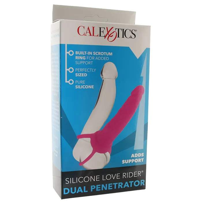 CalExotics Dildos Silicone Love Rider Dual Penetrator in Pink CalExotics Dildos Silicone Love Rider Dual Penetrator in Pink