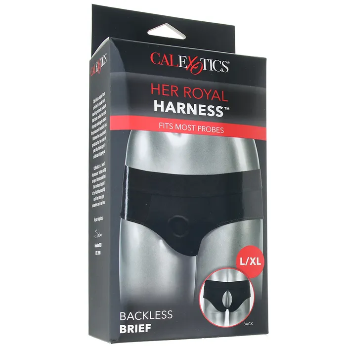 CalExotics Female Sex Toys Her Royal Harness Backless Brief in LXL CalExotics Female Sex Toys Her Royal Harness Backless Brief in LXL