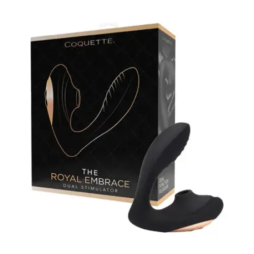 Coquette The Royal Embrace BlackRose Gold Coquette International Vibrators Coquette The Royal Embrace BlackRose Gold Coquette International Vibrators