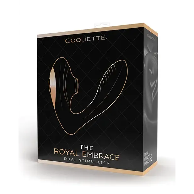 Coquette The Royal Embrace BlackRose Gold Coquette International Vibrators Coquette The Royal Embrace BlackRose Gold Coquette International Vibrators