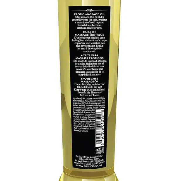 Couples Shunga Massage Oil Seduction Midnight Flower 8oz Couples Shunga Massage Oil Seduction Midnight Flower 8oz