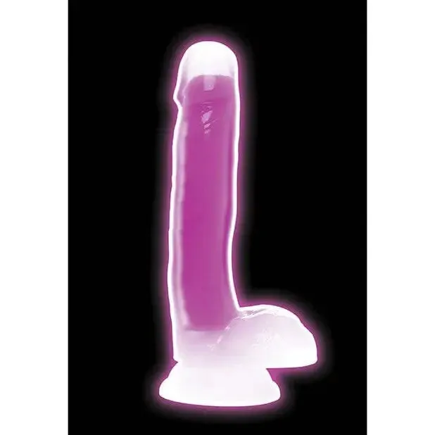 Curve Toys Dildos Lollicock GlowintheDark Silicone Dildo w Balls 7in Purple Curve Toys Dildos Lollicock GlowintheDark Silicone Dildo w Balls 7in Purple