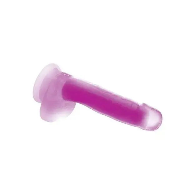 Curve Toys Dildos Lollicock GlowintheDark Silicone Dildo w Balls 7in Purple Curve Toys Dildos Lollicock GlowintheDark Silicone Dildo w Balls 7in Purple