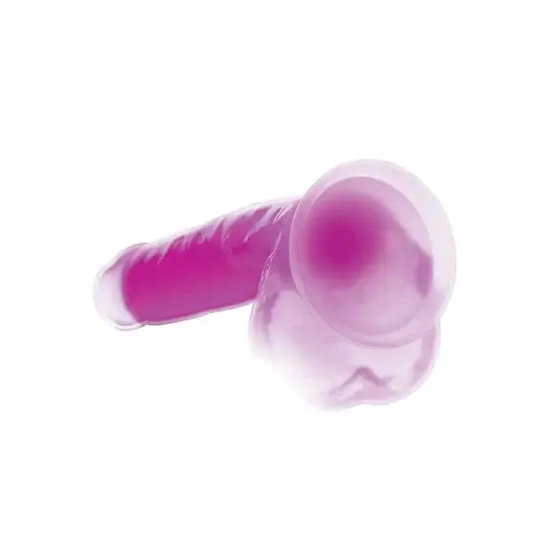 Curve Toys Dildos Lollicock GlowintheDark Silicone Dildo w Balls 7in Purple Curve Toys Dildos Lollicock GlowintheDark Silicone Dildo w Balls 7in Purple