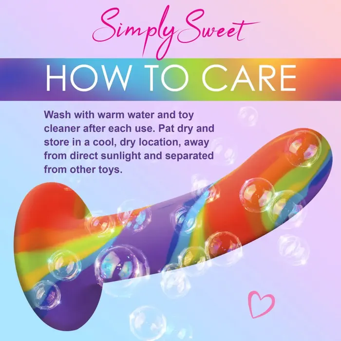 Curve Toys Dildos Rainbow Silicone Dildo