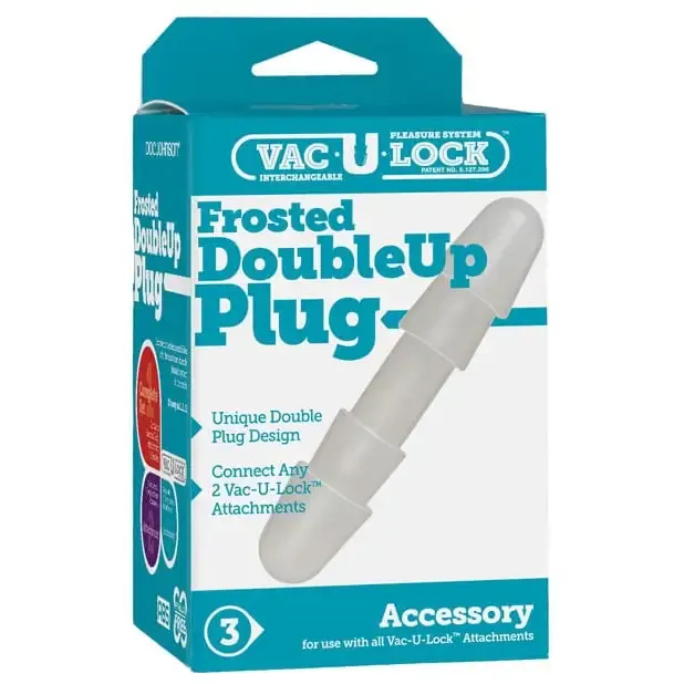 Dildos Doc Johnson Vaculock Double Up Plug White