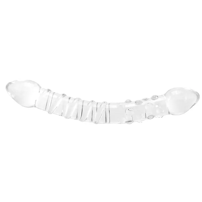 Dildos glas Double Trouble Ridged Glass Dildo Dildos glas Double Trouble Ridged Glass Dildo