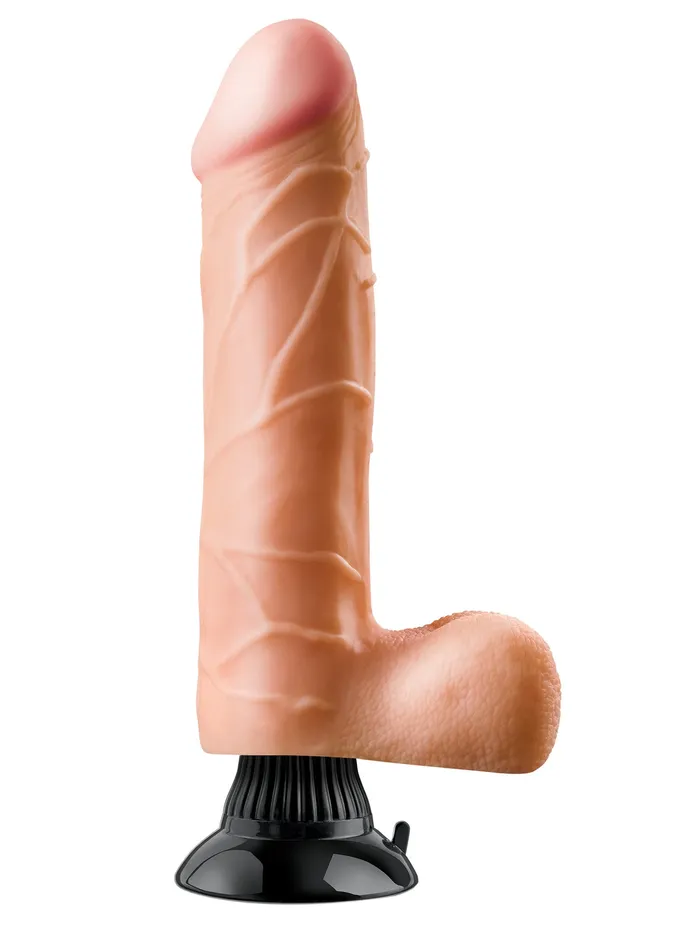 Dildos HonourSkintwocom Pipedream Real Feel Deluxe 95 Inch Vibrating Suction Dildo