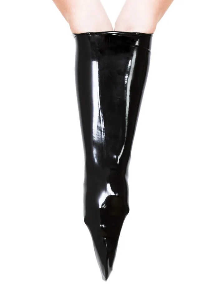 Dildos HonourSkintwocom Seamless Rubber Fisting Mitt Black