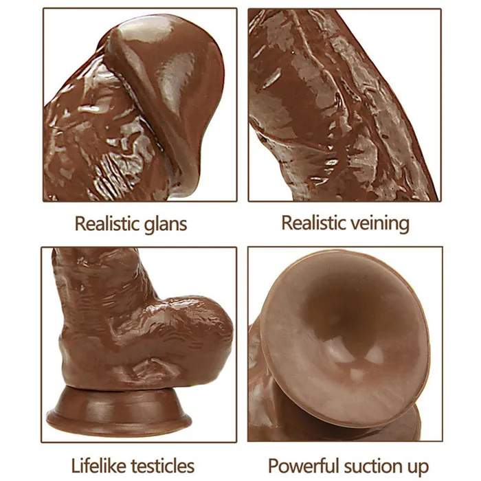 Dildos Modi A34 Large Realistic Sexy Veins Texture Suction Cup Dildo with Balls 97 Inch