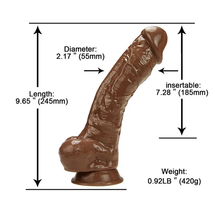 Dildos Modi A34 Large Realistic Sexy Veins Texture Suction Cup Dildo with Balls 97 Inch