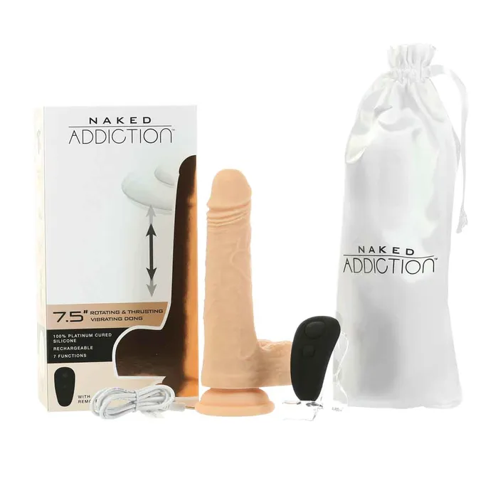Dildos Naked Addiction Naked Addiction The Freak 75 Rotating Thrusting Vibrating Dong