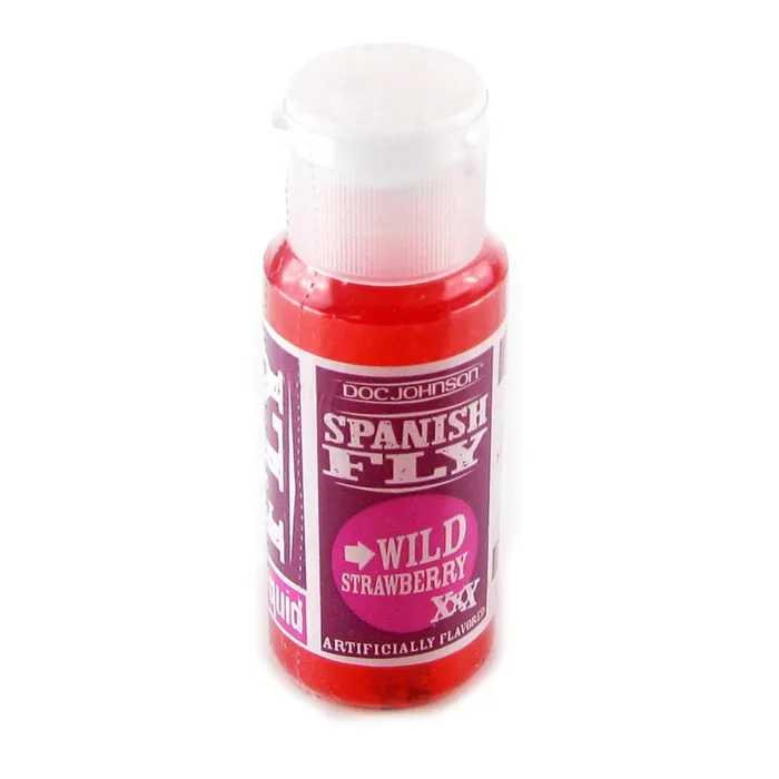 Doc Johnson Female Sex Toys Spanish Fly Sex Liquid 1oz in Strawberry