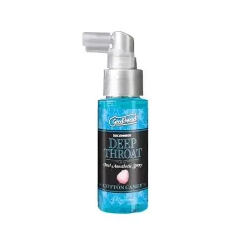 Doc Johnson GoodHead Deep Throat Spray Cotton Candy 2 fl oz Enhancers