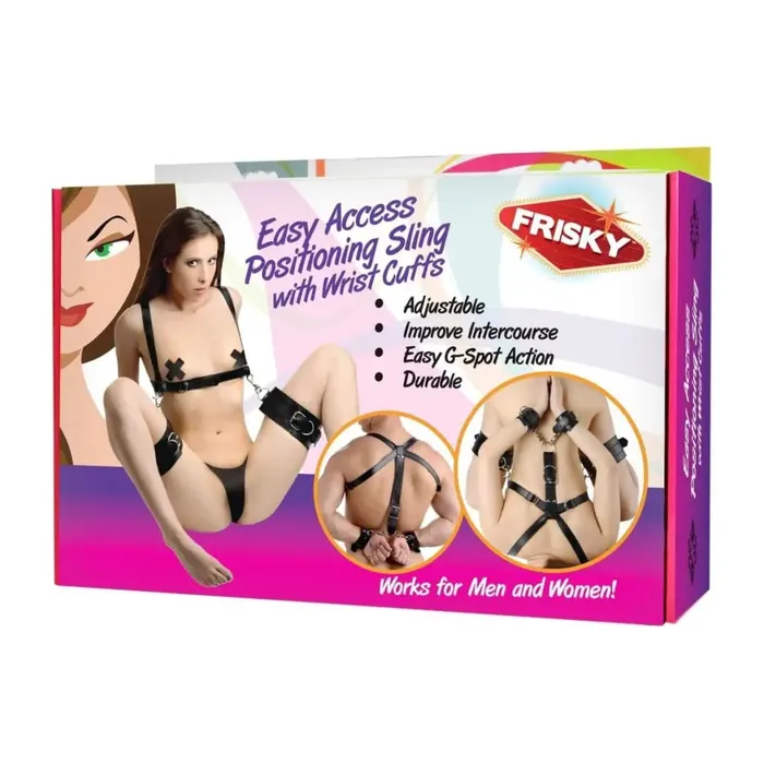 Easy Access Thigh Sling With Wrist Cuffs Frisky Couples Easy Access Thigh Sling With Wrist Cuffs Frisky Couples