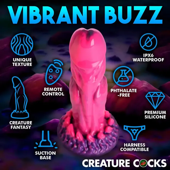 Female Sex Toys Creature Cocks Creature Cocks Xenox Vibrating Silicone Dildo With Remote