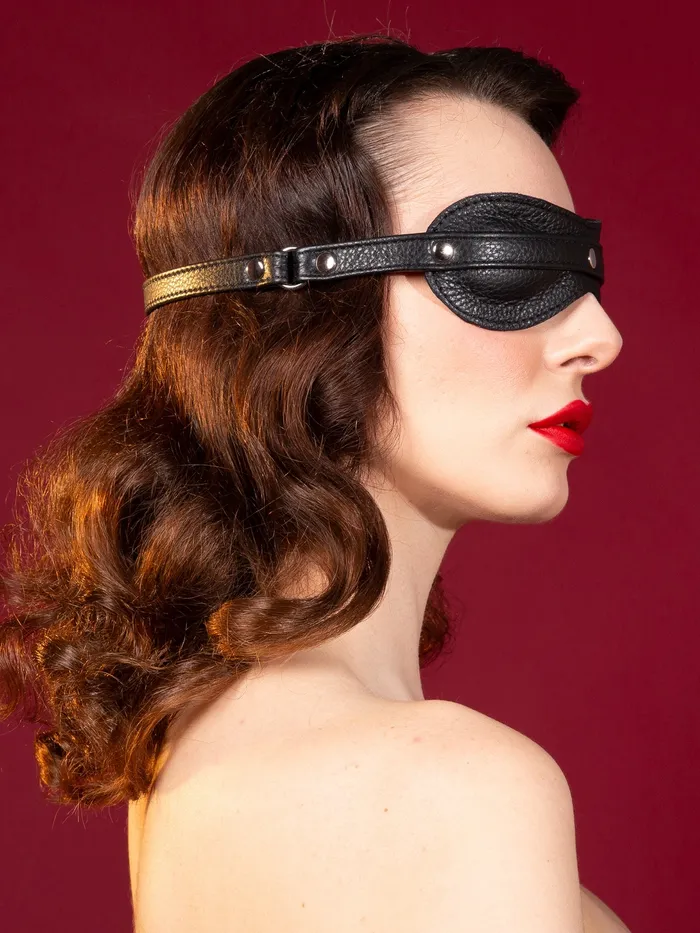 HonourSkintwocom Restraints Leather Bondage Padded Blindfold One Size HonourSkintwocom Restraints Leather Bondage Padded Blindfold One Size