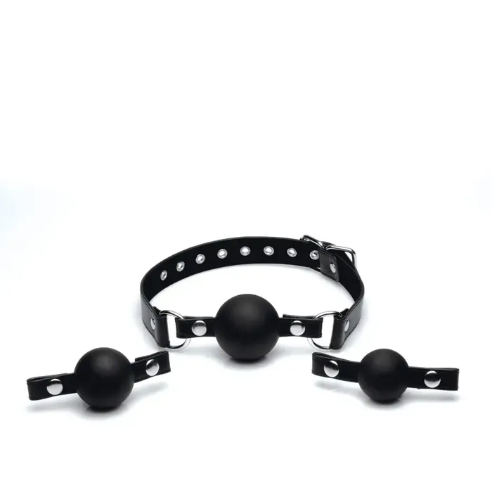 Interchangeable Silicone Ball Gag Set STRICT Male Sex Toys