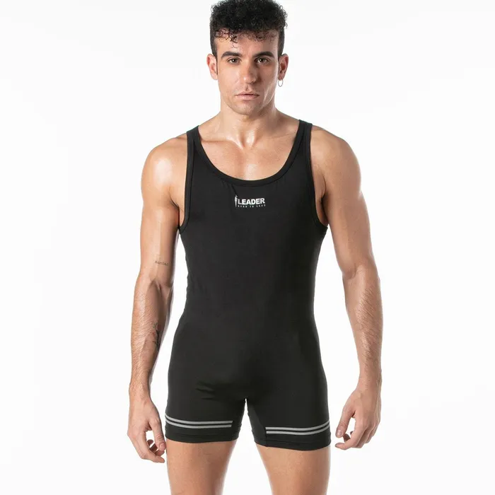 LEADER Sport Singlet Black Leader Anal
