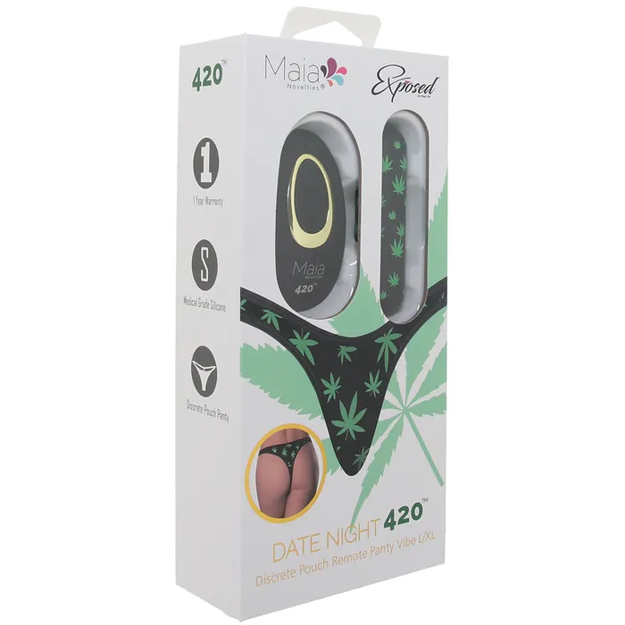 Maia Female Sex Toys Date Night 420 Remote Panty Vibe XL