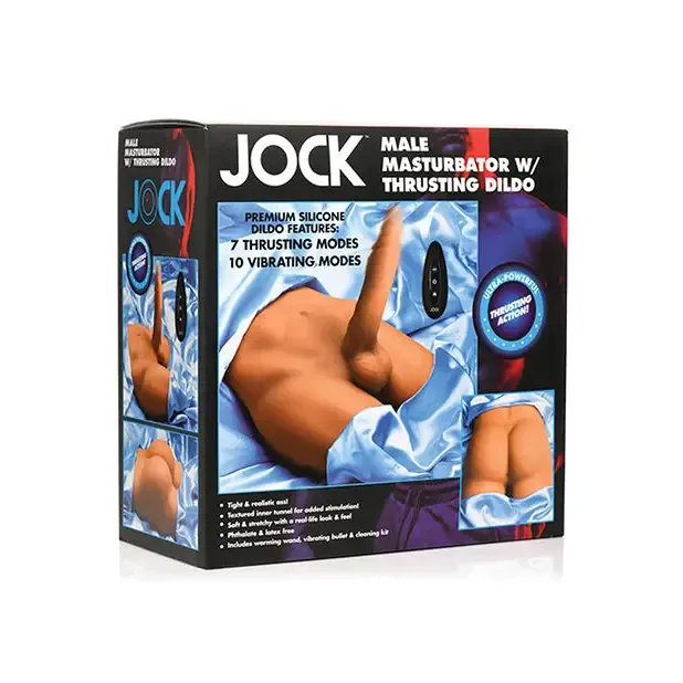 Male Sex Toys Curve Toys Jock Male Masturbator With Thrusting Dildo