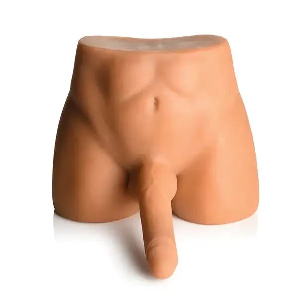 Male Sex Toys Curve Toys Jock Male Masturbator With Thrusting Dildo