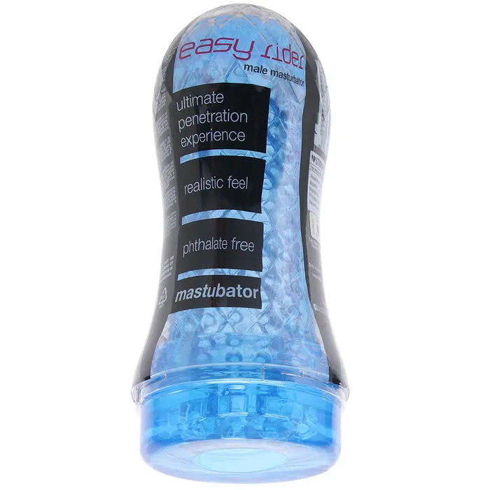 Male Sex Toys Shots Toys Easy Rider Clear Blue Masturbator
