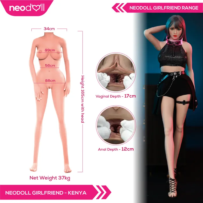 Neodoll Male Sex Toys Neodoll Girlfriend Kenya Realistic Sex Doll 165cm Natural