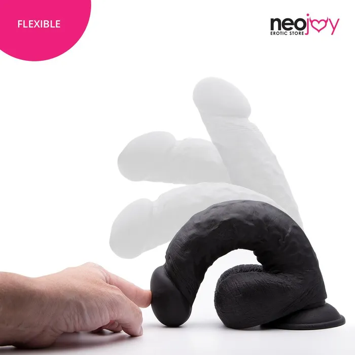 Neojoy Girthy Lover Dildo With StrapOn Dong Black 25cm 98 inch Neojoy Female Sex Toys