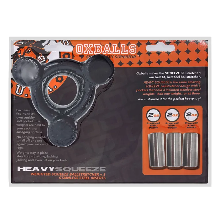 Oxballs Heavy Squeeze Ballstretcher Black Oxballs Anal
