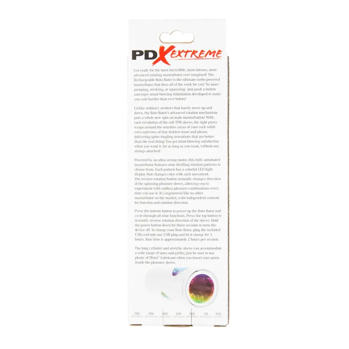 Pipedream Products Male Sex Toys Pipedream Extreme Rechargeable RotoBator Pussy