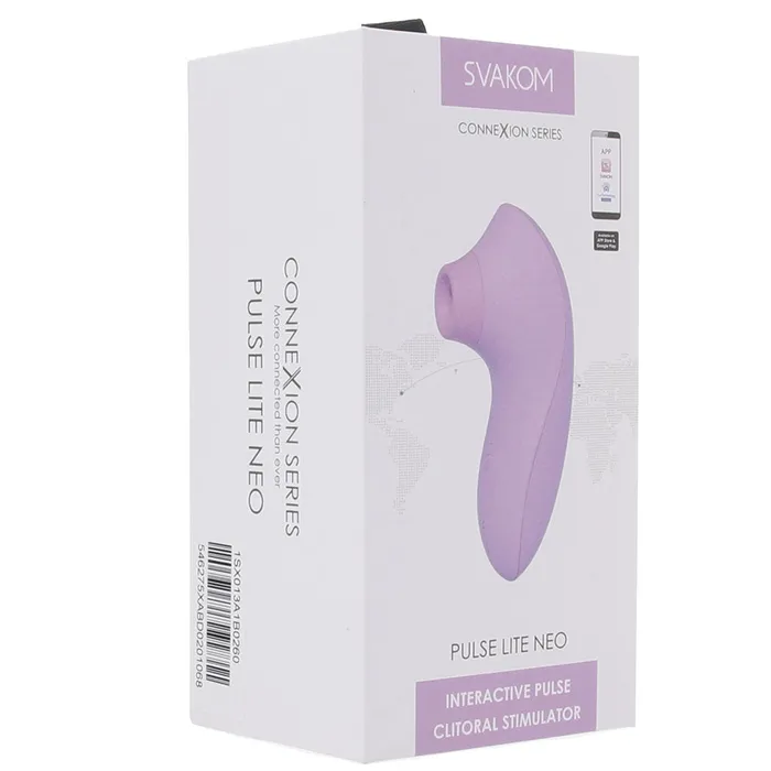 Pulse Lite Neo Suction Stimulator with App in Lavender Svakom Female Sex Toys Pulse Lite Neo Suction Stimulator with App in Lavender Svakom Female Sex Toys