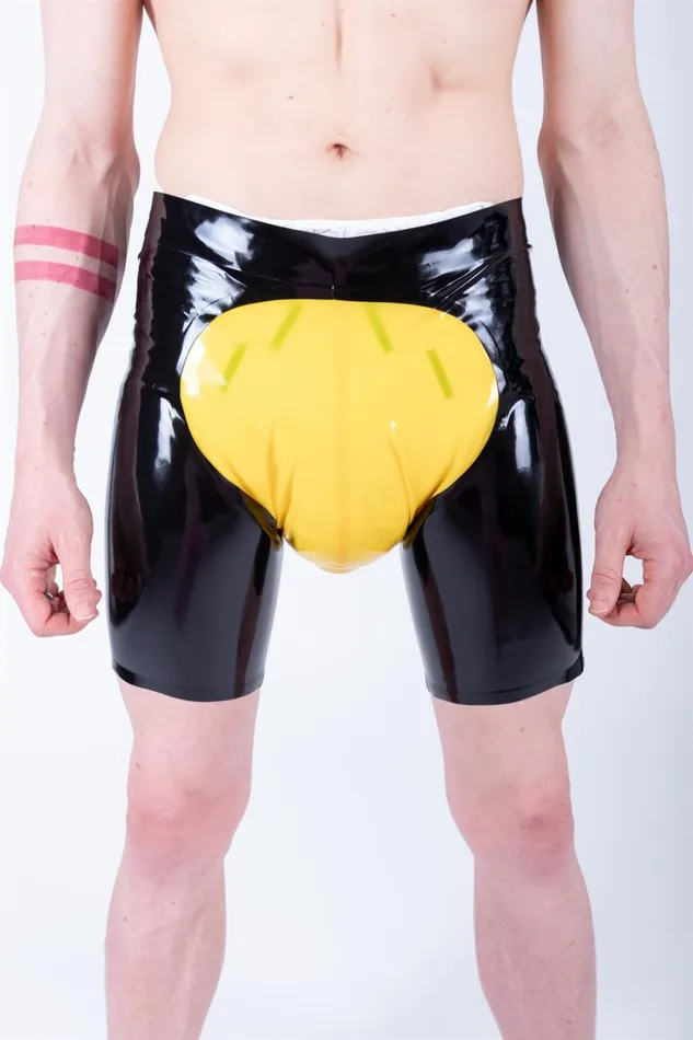 REGULATION Dildos FILABL Rubber Shorts BlackSemitrans yellow