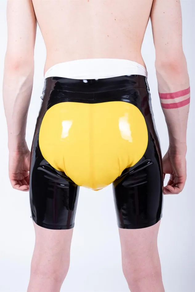 REGULATION Dildos FILABL Rubber Shorts BlackSemitrans yellow
