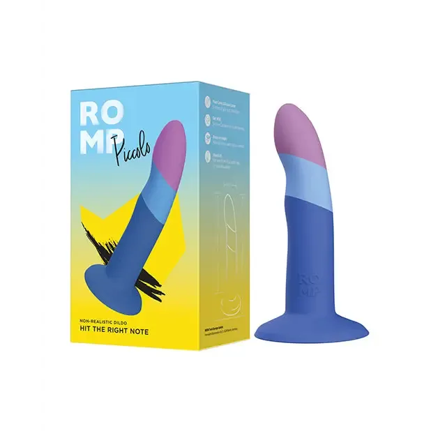 ROMP Piccolo 3 Color Dildo Blue Wow Tech Dildos