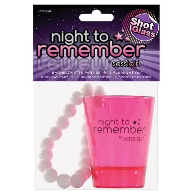 Sassigirl INC Dildos Night To Remember Shot Glass Bracelet By Sassigirl Pink Sassigirl INC Dildos Night To Remember Shot Glass Bracelet By Sassigirl Pink