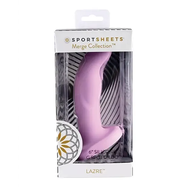 Sportsheets Female Sex Toys Sportsheets Merge Collection Lazre 6 in Silicone GSpot Dildo with Suction Cup Pink Sportsheets Female Sex Toys Sportsheets Merge Collection Lazre 6 in Silicone GSpot Dildo with Suction Cup Pink