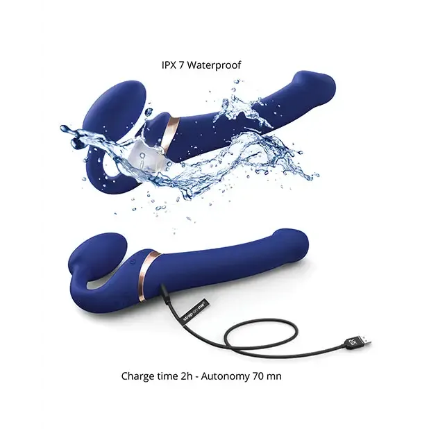 StrapOnMe Rechargeable RemoteControlled Multi Orgasm Bendable StrapOn Fuchsia XL StrapOnMe Female Sex Toys StrapOnMe Rechargeable RemoteControlled Multi Orgasm Bendable StrapOn Fuchsia XL StrapOnMe Female Sex Toys
