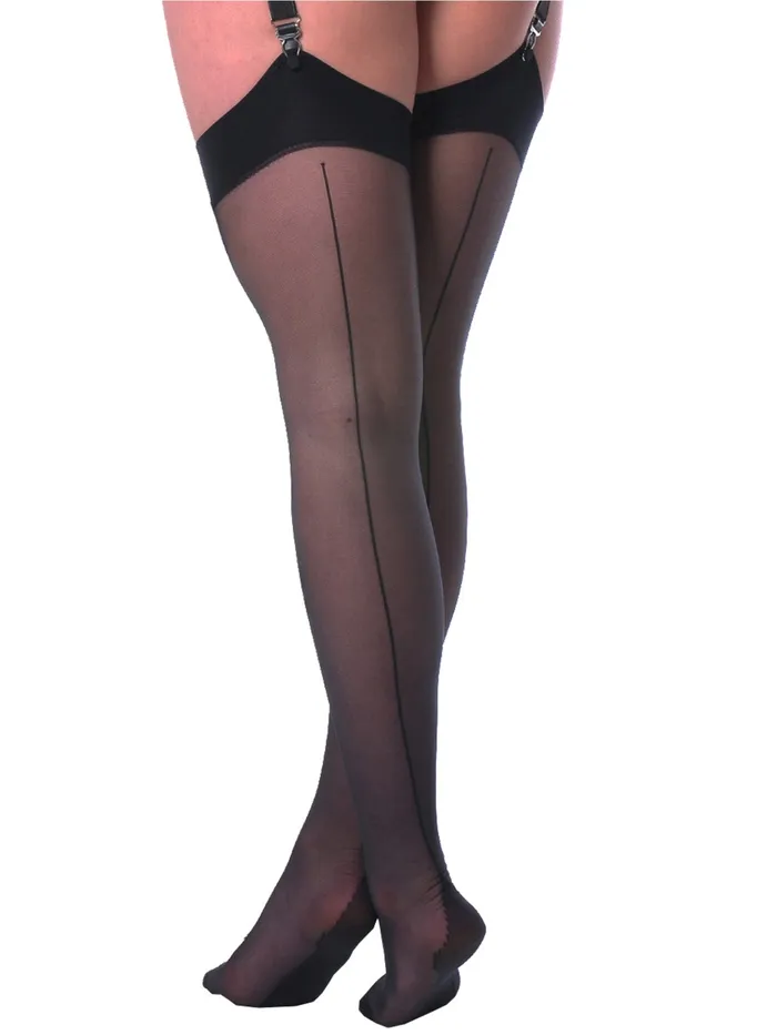 Teddies And Bodies HonourSkintwocom Seamed Stockings One Size